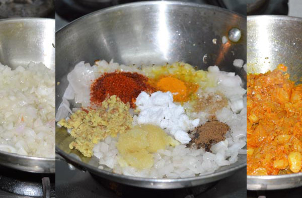 4,-Saute-Onions,-Add-Spices-&-Mix