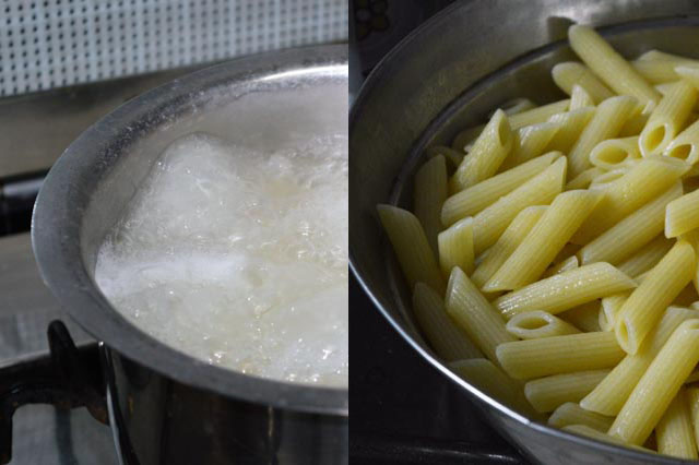 Boil & Drain Pasta